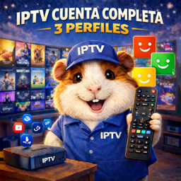 Imagen de IPTV CUENTA COMPLETA 3 PERFILES