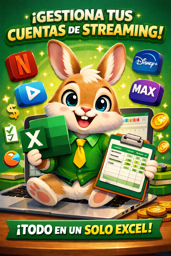 Imagen de EXCEL DE GESTIÓN DE CUENTAS DE STREAMING 💻