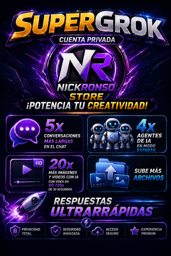 Imagen de 🔥Supergrok 1 MES cuenta privada