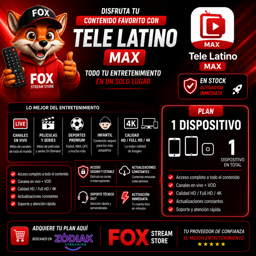 Imagen de 📱 Tele Latino MAX | 1 Dispositivo | Android