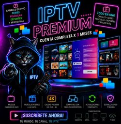 Imagen de IPTV CUENTA COMPLETA X 3 MESES